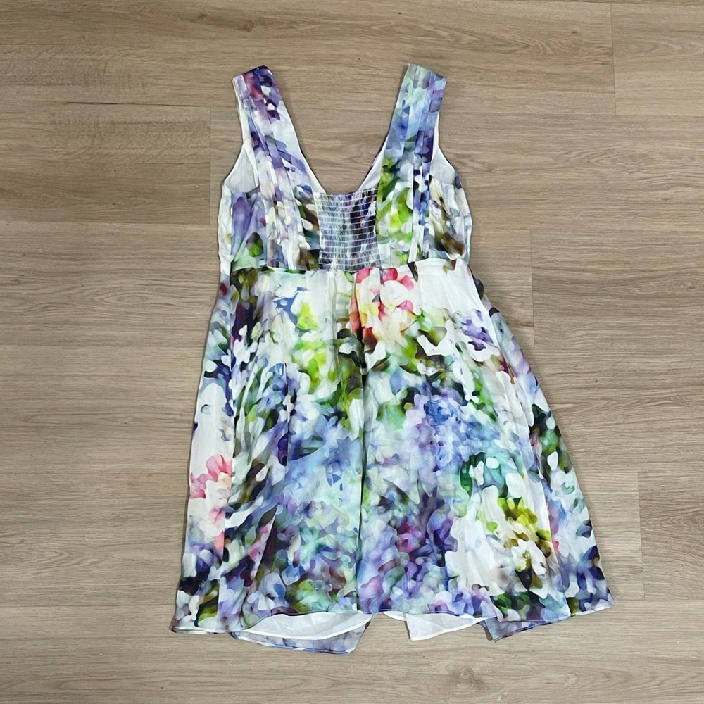 Floral V-Neck Maternity Midi Dress - Picture 4 of 5